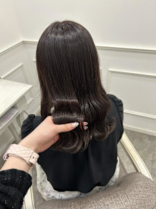 ブリーチなしで艶々ラベンダーブラウン♪ ＊ひな＊