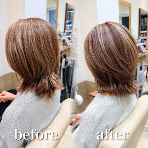 白髪ぼかし細めハイライト30代40代50代【藤沢　藤沢駅】