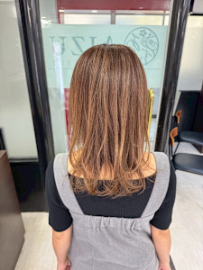 白髪ぼかしハイライト