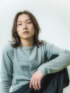 メンズロング レイヤー ナチュラルカール