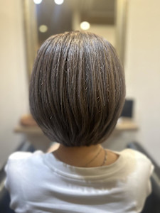 ナチュラルひし形ボブ