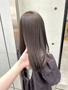 韓国顔まわりレイヤーカットグレージュオリーブベージュブラウン - Dijon 髪質改善×縮毛矯正×りんご幹細胞トリートメント 自由ヶ丘掲載