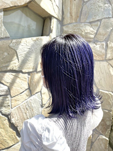 外ハネミディアム×ブルーカラー - chill out 南塚口本店掲載