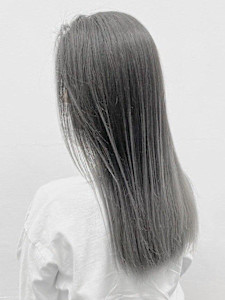 黒髪クラゲヘアーオリーブグレー小顔ココアベージュミディアム - KOKO 本八幡掲載