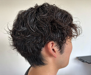 大きめツイストパーマ