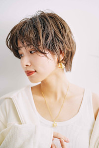 無造作カールショート/20代/30代/40代/50代/60代