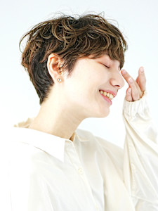 前下がりショート・ボブ/絶壁解消/前髪あり/40代/30代 - INCEPTION  GINZA 銀座掲載