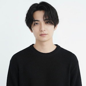 MEN’S HAIR/ブルーブラック/フェザーパーマ - elde 9’s HAIR STAND川口 川口店掲載