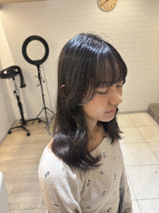 黒染め履歴からダブルカラーで「アイスグレージュ」 - NYNY 桂店掲載