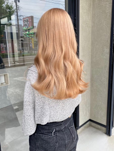 ミルクティーベージュ/韓国/ケアブリーチ/ブリーチ/髪質改善