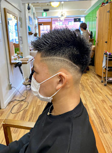 ラインスキンフェードカット