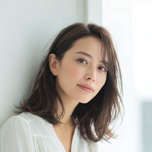 柔らかく揺れる大人ロングスタイル上品なカジュアルウェーブ - hair green百合ヶ丘掲載