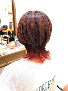 襟足ピンクバイオレット