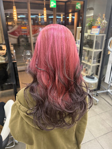 髪質改善グレージュカラーカーキベージュレイヤーロング錦糸町　