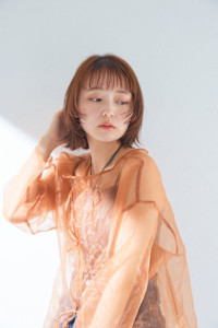 〈江戸桃海〉ボブ/ボブレイヤー/オレンジカラー/吉祥寺