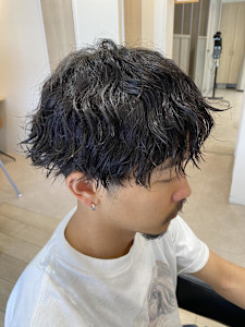 波ウェーブパーマ