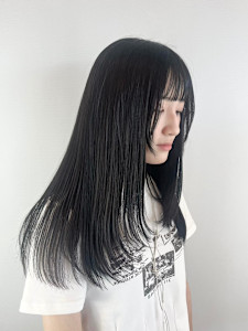 低めフェイスレイヤー/縮毛矯正/20代30代 - Hair Design Angelo cafe掲載