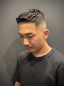 メンズ　スキンフェード　アップバング - 銀座shino掲載