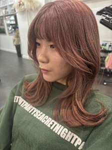 くすみピンクカラー/ピンクベージュ/ミルクティーベージュ - AO。掲載