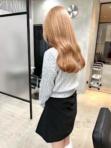 ミルクティーベージュ/韓国/髪質改善/ダブルカラー/ブリーチ