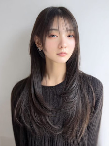 レイヤーカット/三宮駅/韓国/髪質改善/縮毛矯正/ダブルカラ