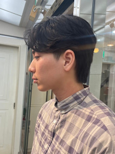 ナチュラル韓国センターパートメンズパーマ＊社会人学生メンズ - newi 調布掲載