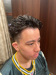 かきあげ風パーマ - ヒロ銀座バーバーショップ難波店掲載