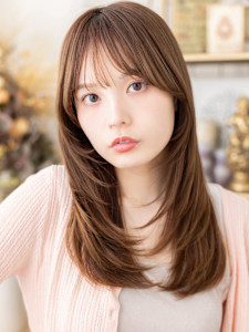 こなれシャギーカットツヤ感レイヤーロング　ヘーゼルブラウン - COVER HAIR bliss【カバーヘア ブリス】上尾/上尾西口店掲載