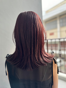 綺麗な艶髪透明感カラー　