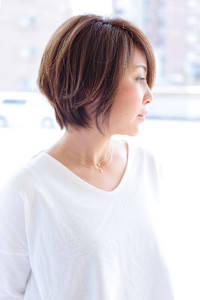 ハンドドライで馴染むショートボブ - 美容室chichi廿日市掲載