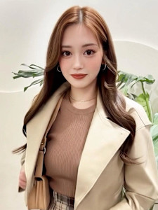 明るめブラウンカラー