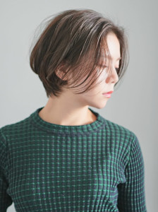 前下がりショート・ボブ/絶壁解消/前髪あり/40代/30代 - INCEPTION  GINZA 銀座掲載