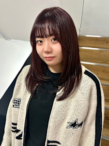 【YOKE】レッドブラウンブリーチなし顔周りレイヤーロング - YOKE掲載