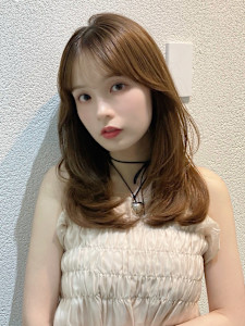 髪質改善小顔くすみベージュミディ美髪*Zina