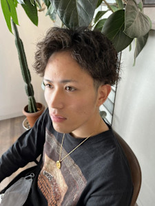 メンズニュアンスパーマ - 半個室型美容室 Sourire 新宮店掲載