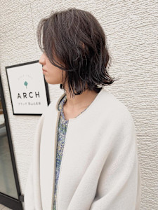 くせ毛を生かした外ハネボブ - ARCH ブランチ岡山北長瀬掲載