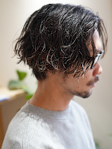 波巻きスパイラルパーマツイストスパイラルパーマスパイラル - QOL mens salon 円山掲載