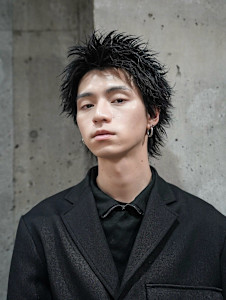 スパイキーショートメンズショートアップバング - QOL mens salon 円山掲載