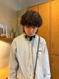 くるくるマッシュパーマ