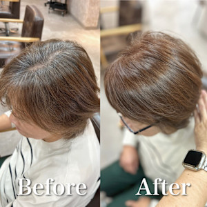 白髪ぼかし(ベージュ)白髪キレイにマイナス10歳 - F.U.N 竹ノ塚店【ファン】掲載