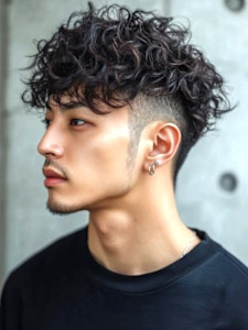 ツイストスパイラルパーマ ツーブロック フェードカット - Men's salon SEPT. 博多掲載