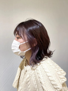 ピンクブラウン×ラベンダー　　　　　　　　　　