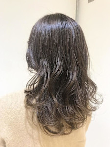 韓国風コテ巻き