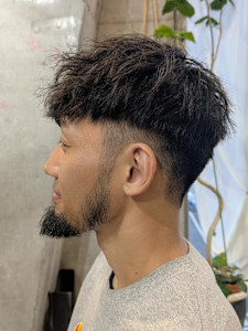 ツイストパーマ × デザインフェード