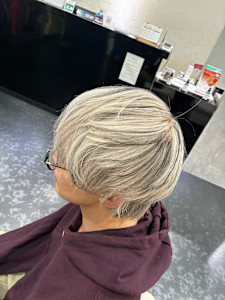 ホワイトカラー　ローライト - AIZU 渋沢 白髪ぼかし ハイライト 髪質改善掲載