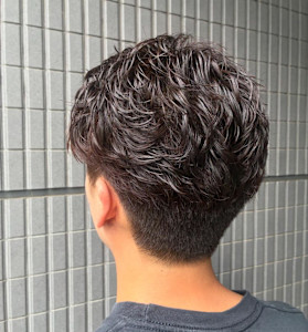 パーマ×スパイキーショート×メンズカット