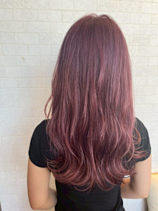 透明感ピンクが可愛い!モテ髪ヘア