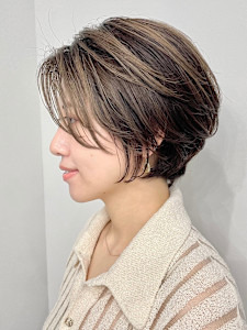 ショート・ボブ/丸顔/前髪あり/絶壁解消/40代/50代/ - INCEPTION  GINZA 銀座掲載
