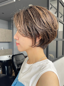 ショート・ボブ/丸顔/前髪あり/絶壁解消/40代/50代/ - INCEPTION  GINZA 銀座掲載