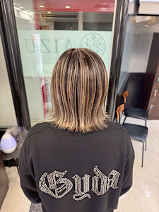 ハイライトカラー - AIZU本厚木 白髪ぼかし ハイライト バレイヤージュ 髪質改善掲載